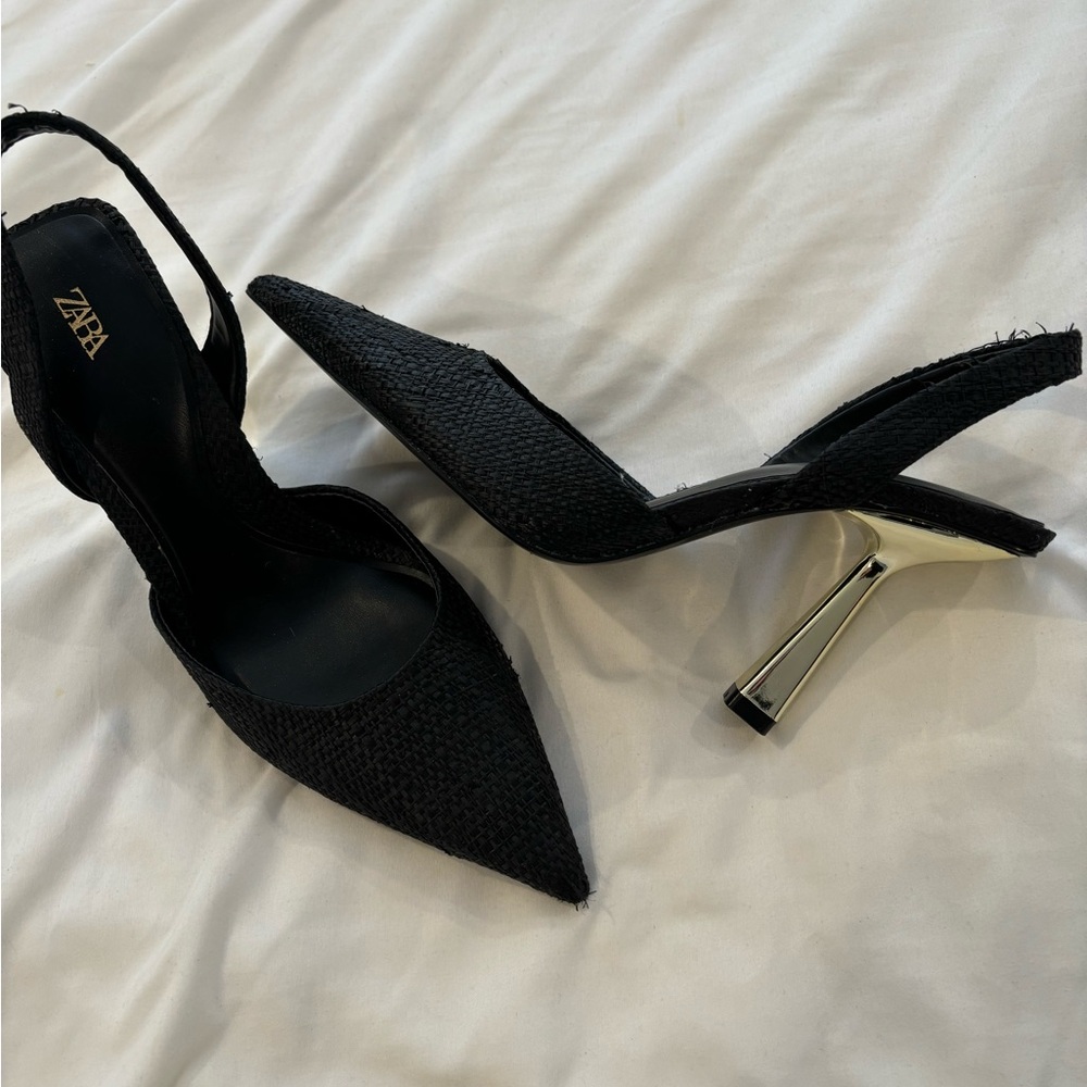 Sling back Kitten Heels, Worn Once